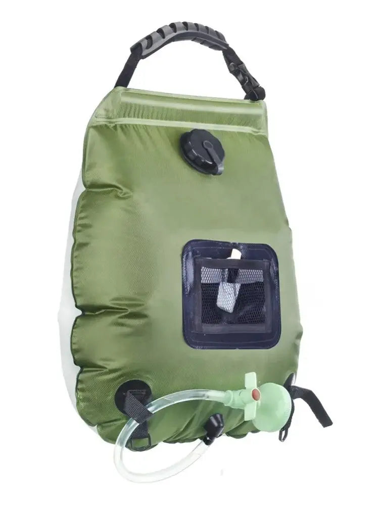 20L Portable Solar Camping Shower with Heating Pipe | Wholesale Outdoor Water Heater Bag | 48x47cm Camping Gear